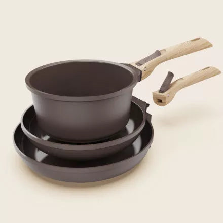 TRIO POÊLES ET CASSEROLE COOKUT
