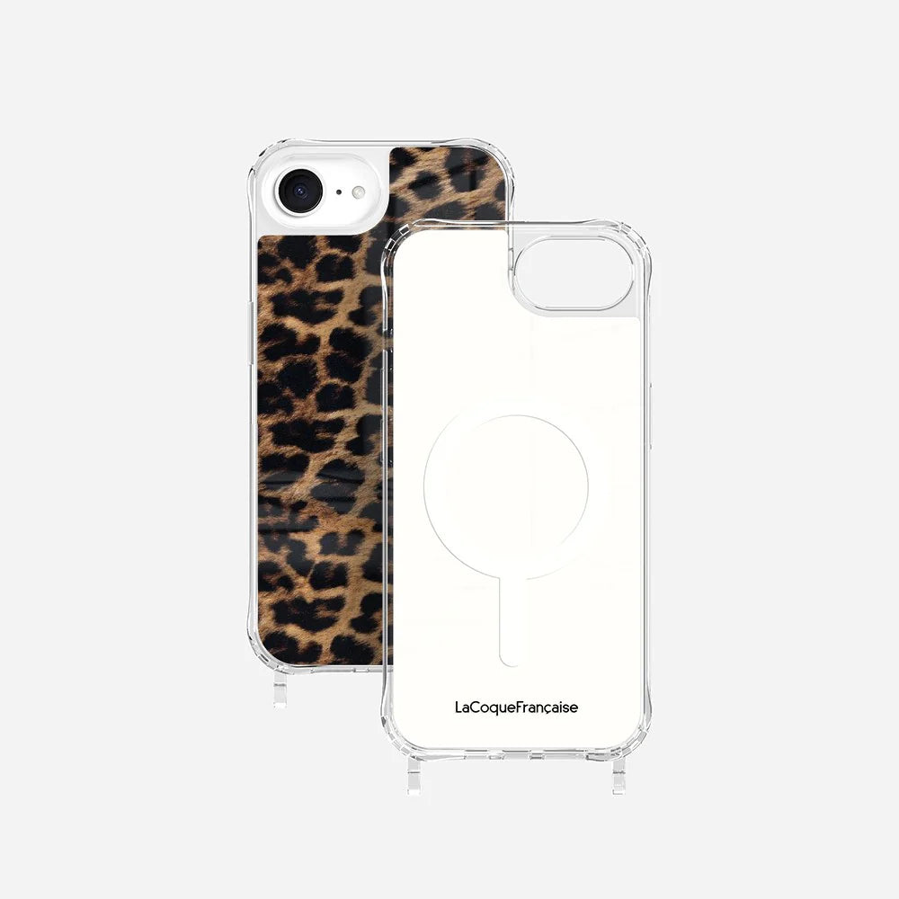 COQUES LÉOPARD AVEC ANNEAUX