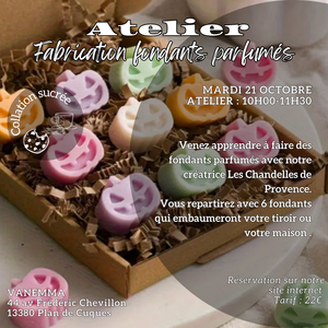 ATELIER ENFANT 21/10 - CRÉATION FONDANTS PARFUMÉS