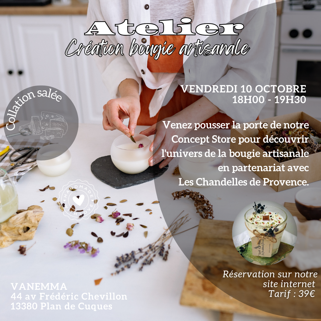ATELIER CRÉATION BOUGIE ARTISANALE