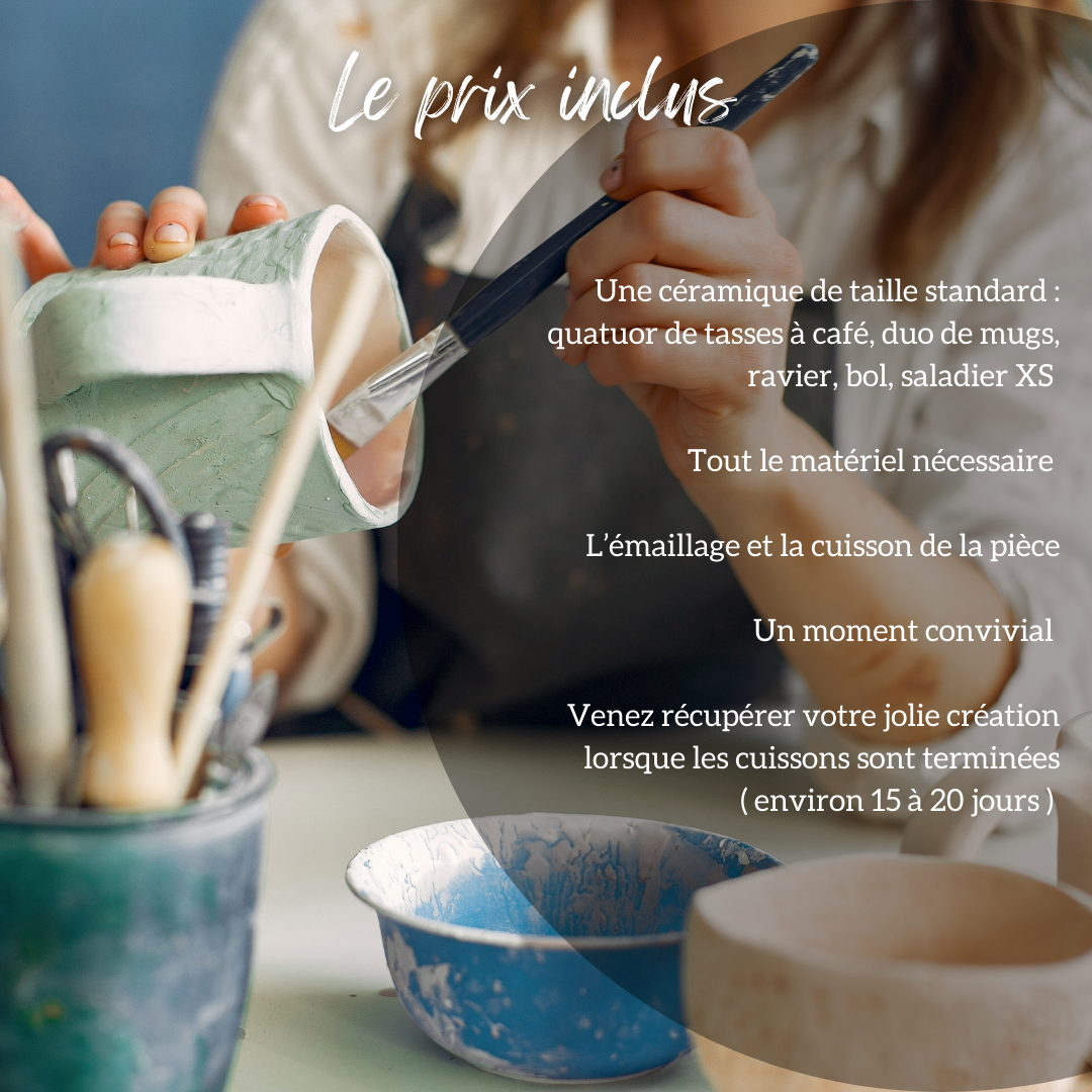 ATELIER ADULTES - PEINTURE SUR CÉRAMIQUE