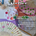 Charger l'image dans la galerie, ATELIER ENFANT - PEINS TON ÉVENTAIL
