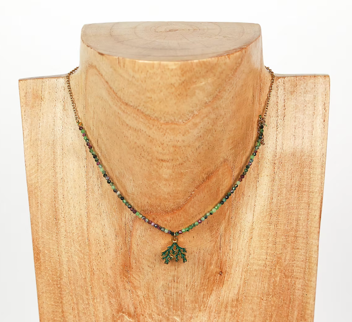 COLLIER PERLES ZIRCON CHARMS