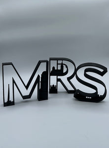 MAQUETTE 3D LETTRES MRS - NOIR