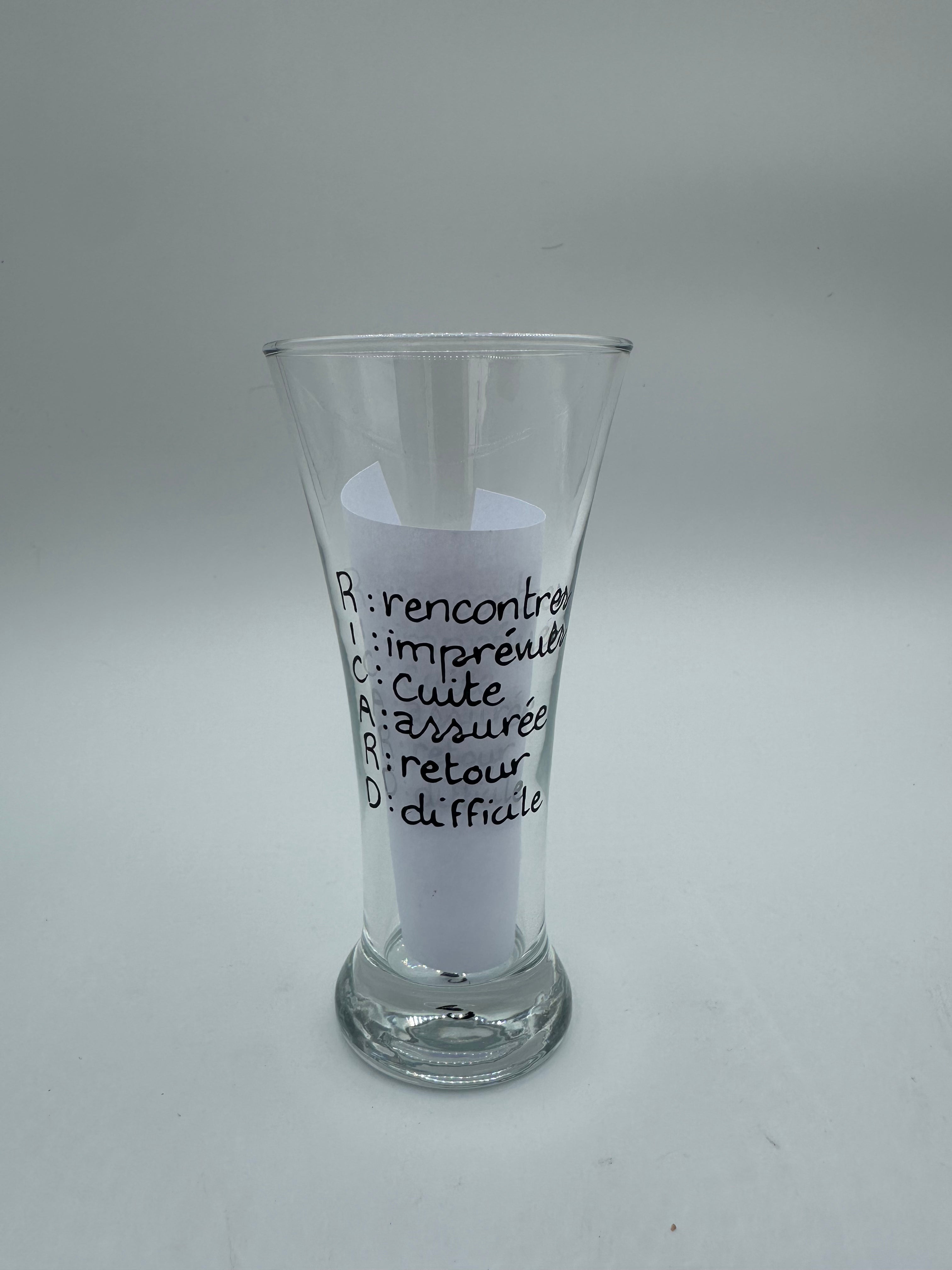 VERRE CONIQUE - RICARD DÉFINITION