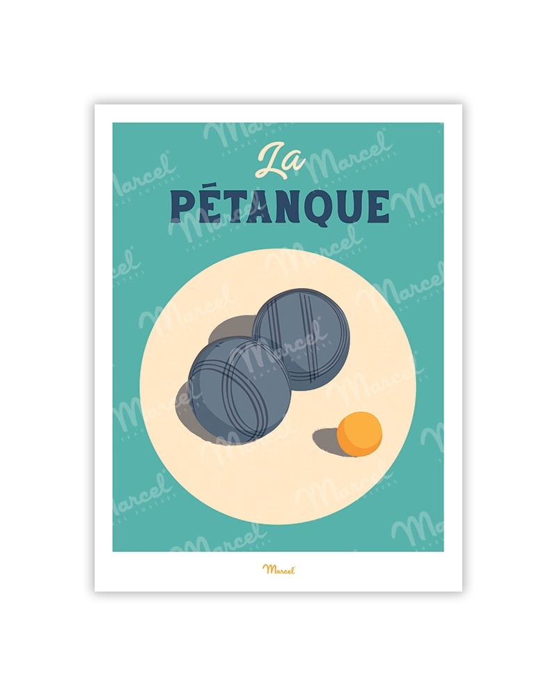 CARTE POSTALE PÉTANQUE