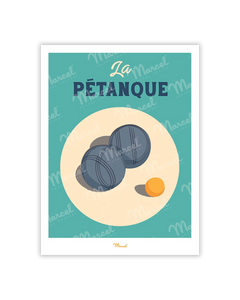 CARTE POSTALE PÉTANQUE