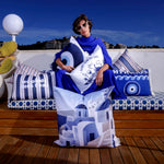 Charger l'image dans la galerie, COUSSIN STRIPE PEIDS EAU
