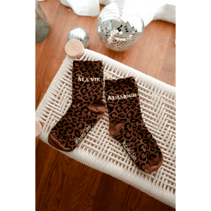CHAUSSETTE LÉOPARD À LA VIE À L'AMOUR