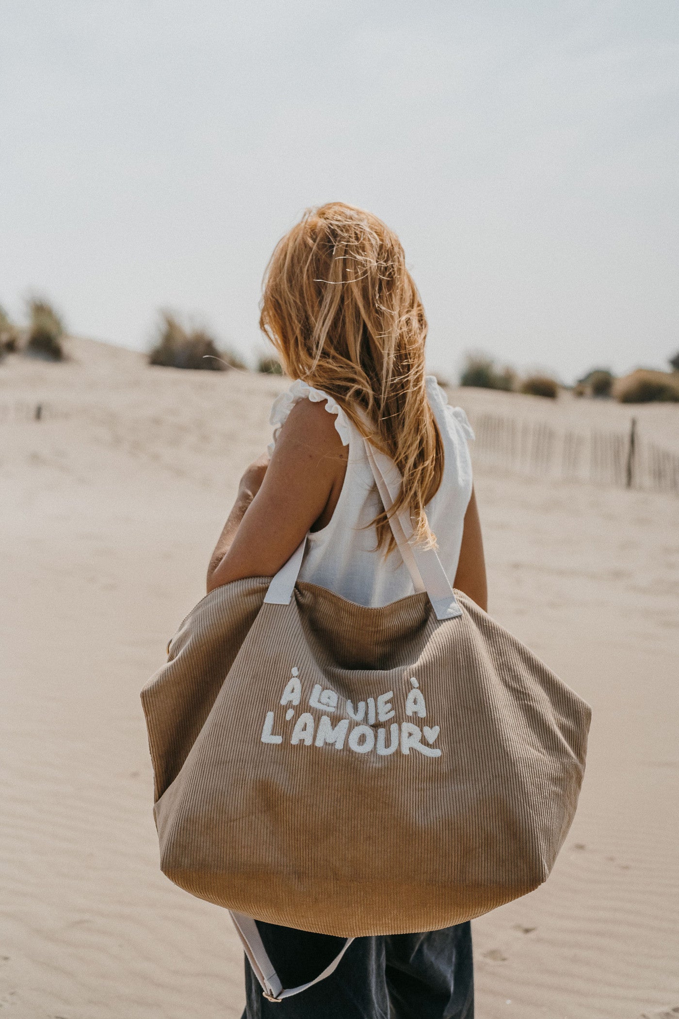 SAC XL VELOURS À LA VIE À L'AMOUR