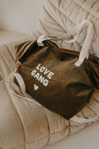 SAC XL VELOUR LOVE GANG