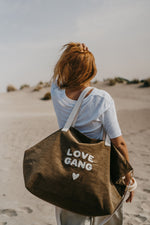 Charger l&#39;image dans la galerie, SAC XL VELOUR LOVE GANG
